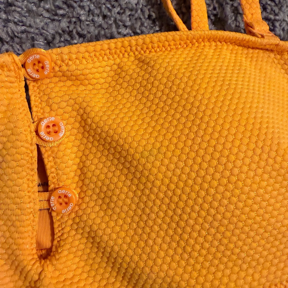 Aerie Bright Orange Bikini Set - Picture 2 of 6